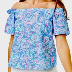 Lilly Pullitzer Tamara  off the shoulder women’s top